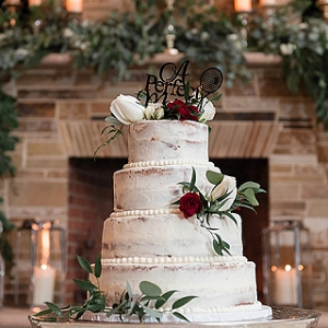 Tennis Themed Wedding Cake