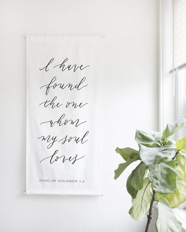 Calligraphy Ceremony Backdrop Bible Verse