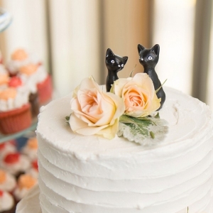 Cat wedding cake topper