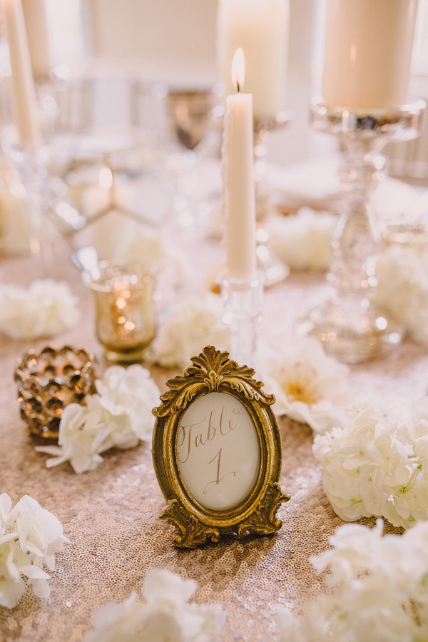 Sparkly Champagne Sequin Table Cloth