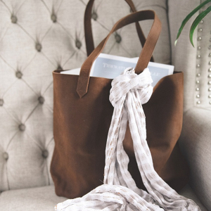 Ethically Made Leather Tote Bag