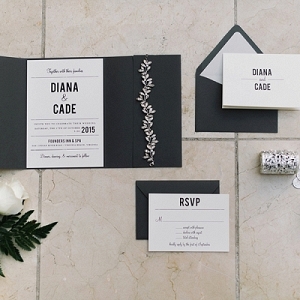 Modern wedding invitations