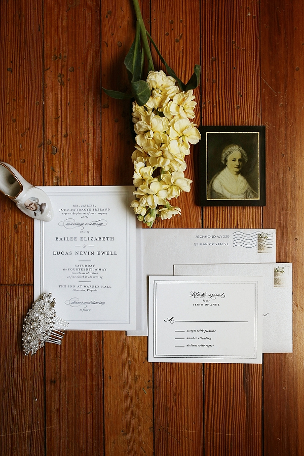 Classic wedding invitation