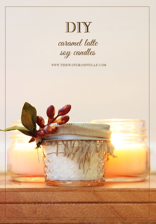 DIY soy candle wedding favors