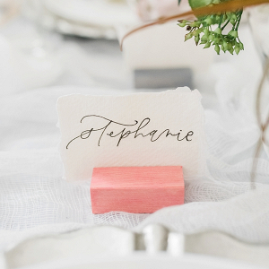 How to Make Colorful Wood Place Card Holders