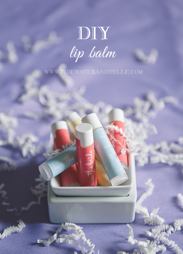 DIY lip balm favors