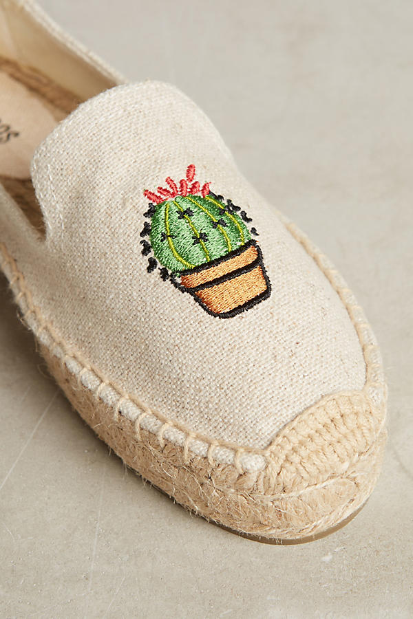 Cactus Embroidered Espadrilles Detail