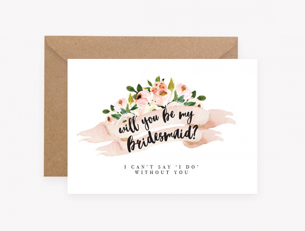 Will You Be My Bridesmaids Proposal Card