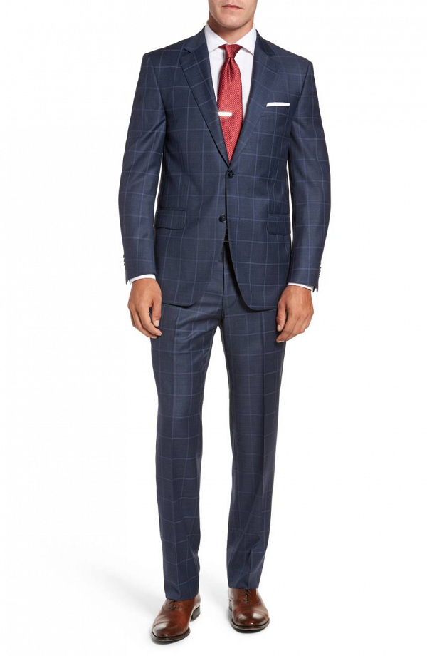 Peter Millar Flynn Classic Wool Check Suit