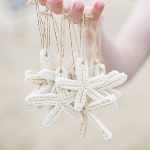Salt dough starfish ornaments