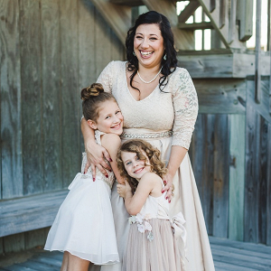 Bride and her daughters