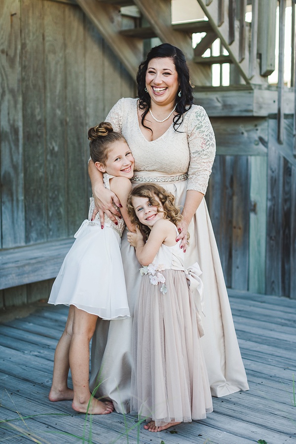 Bride and her daughters