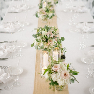 Intimate Wedding Reception Table