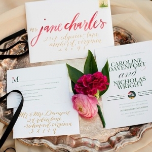 Marsala wedding invitations