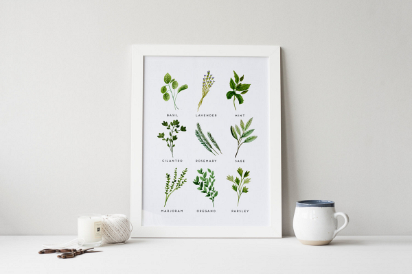 Kitchen Herbs Printable Art