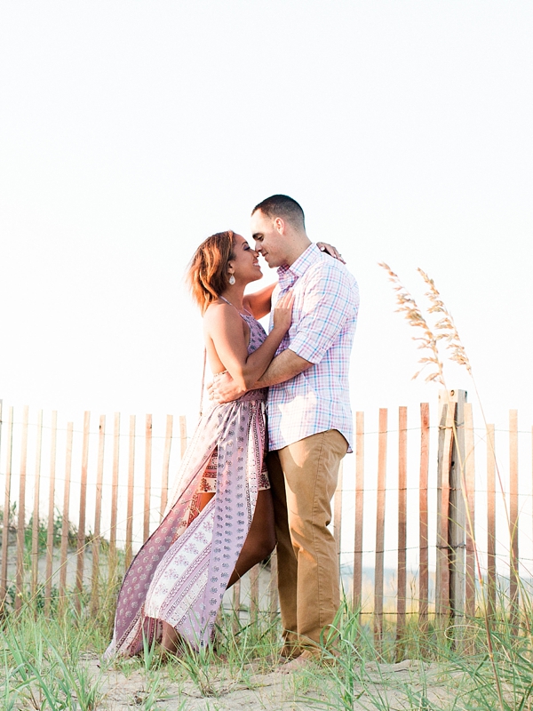 Engagement session at sunset