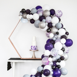 Pantone Ultra Violet Wedding Balloon Garland Idea
