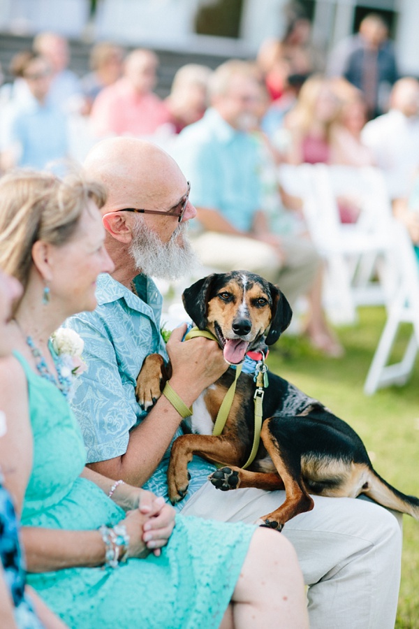 Outer Banks wedding with dog