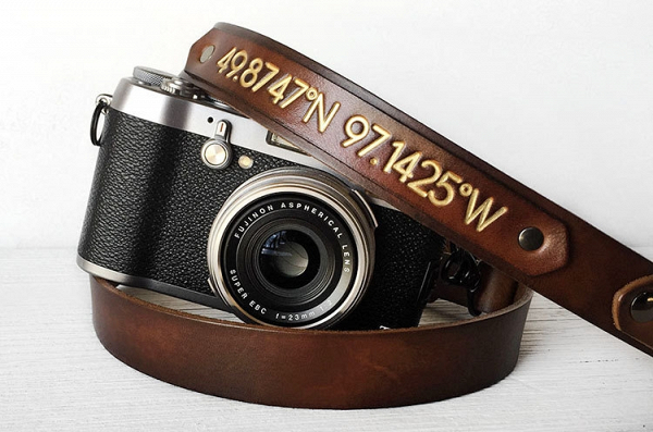 Personalized Leather Camera Strap