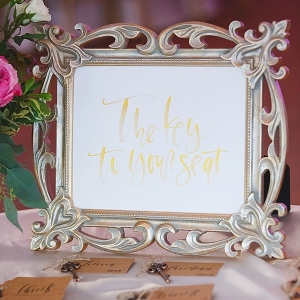 The Key to Seat wedding sign
