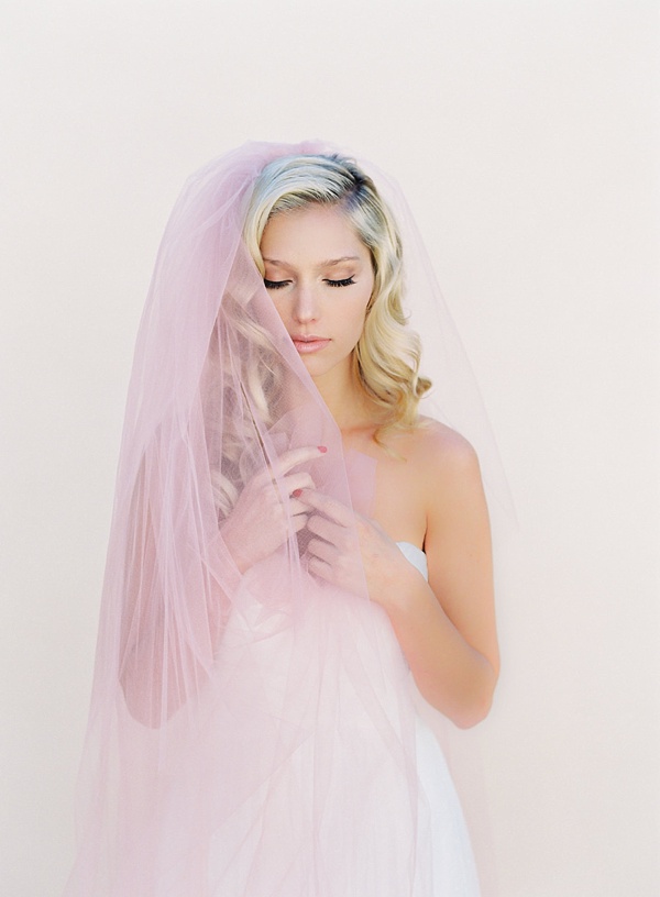 Pink Blush Bridal Veil