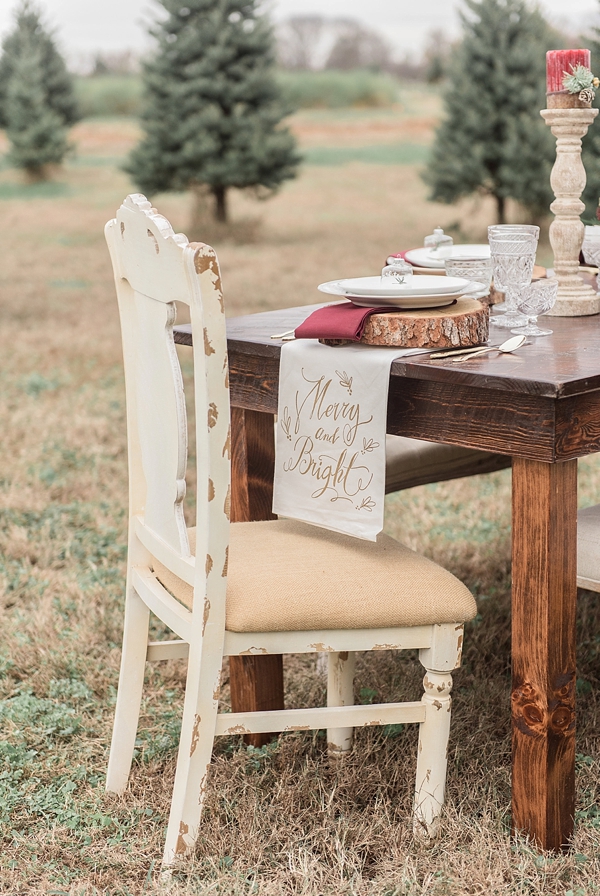 Rustic Christmas Wedding Table