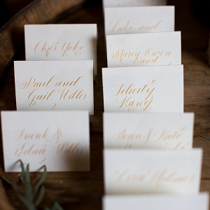 Rustic wedding place cards