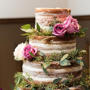 Naked cake for rustic wedding