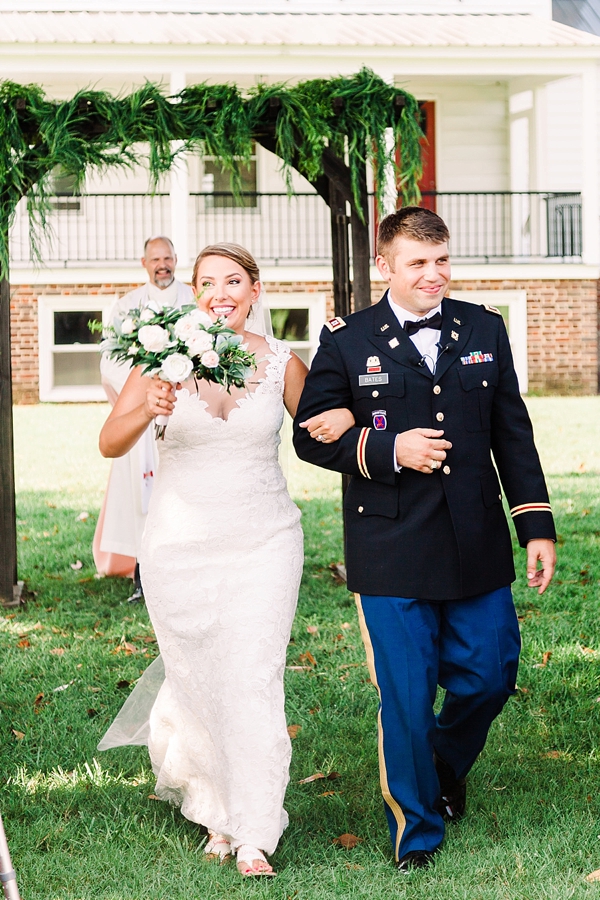 Military Bride and Groom