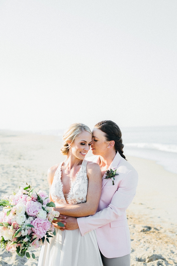 Two Brides for Beach Wedding