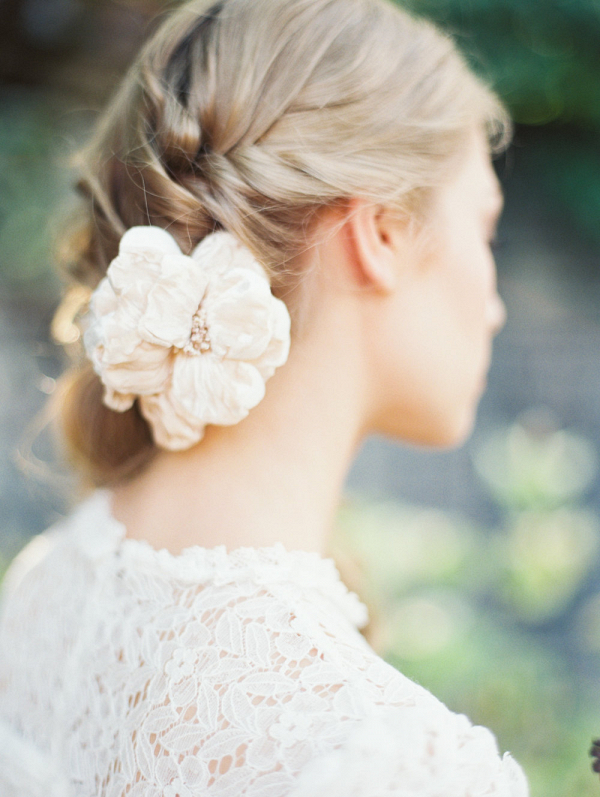 Velvet Floral Bridal Comb