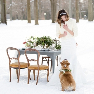Snowy winter wedding