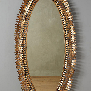Large Oval Sundial Mirror