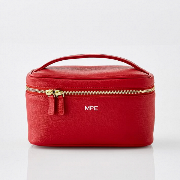 Red Travel Cosmetic Case