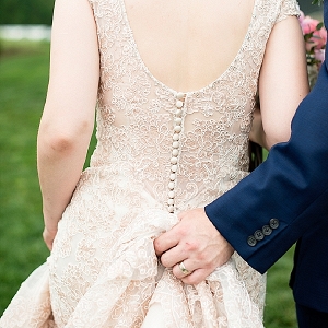 Rose gold wedding dress