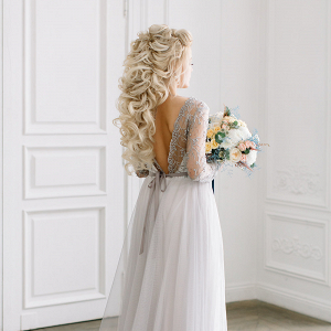 Vera Grey Lace Bridal Gown