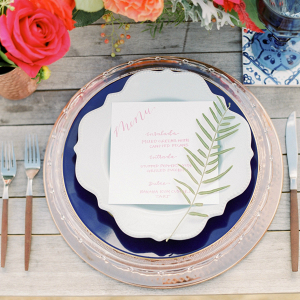 Virginia Winery Inspiration with Blue and Orange Accents 