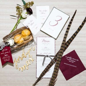 Paperzest wedding invitation and favors 