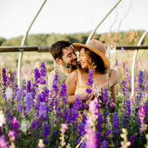 lilac engagement session