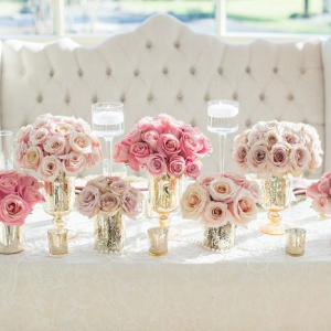 Glam sweetheart table