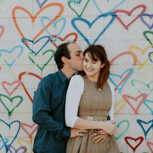 Fun and Romantic D.C. Heart Wall Engagement Shoot